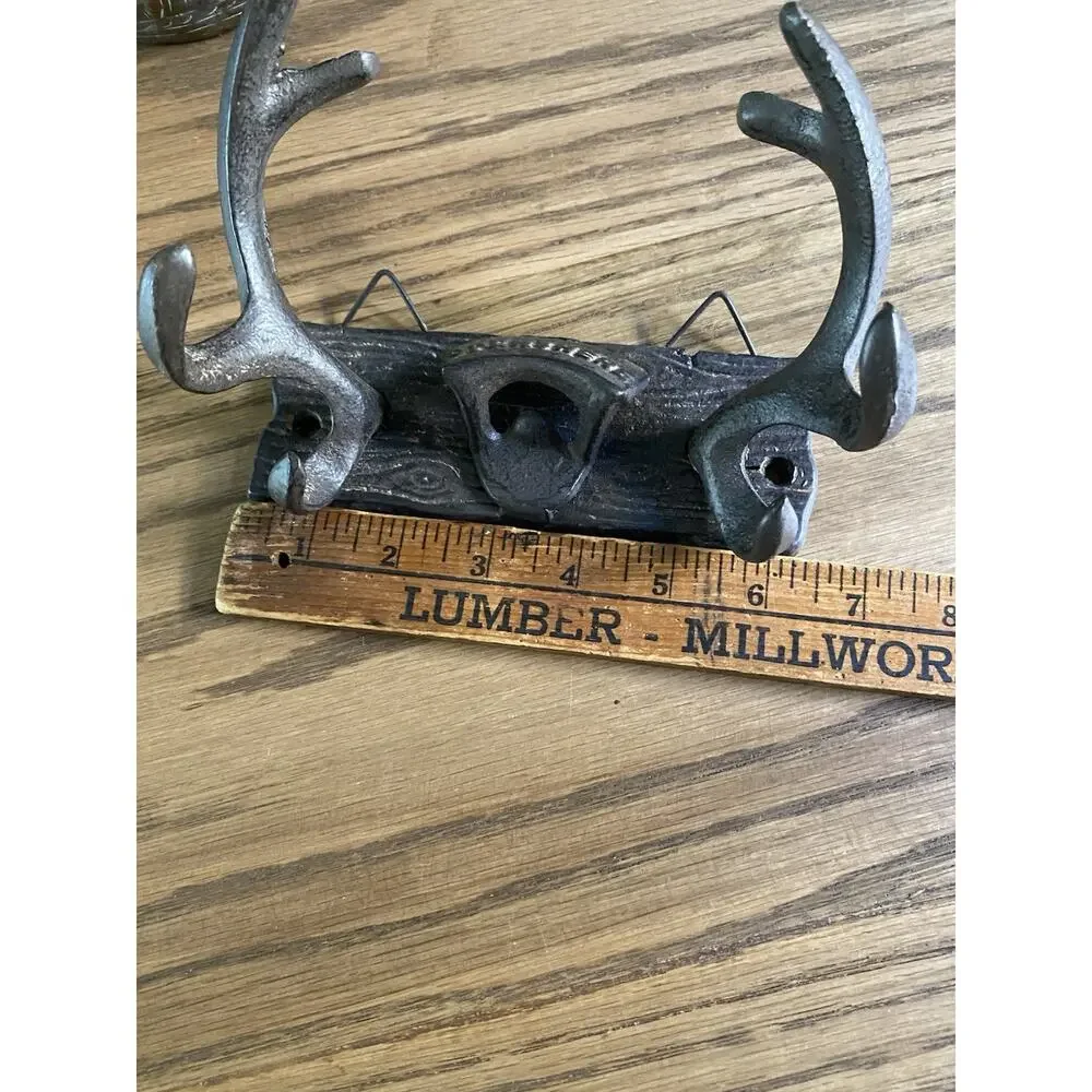 Red Shed Cast Iron Wall Hanging Antler Bottle Opener